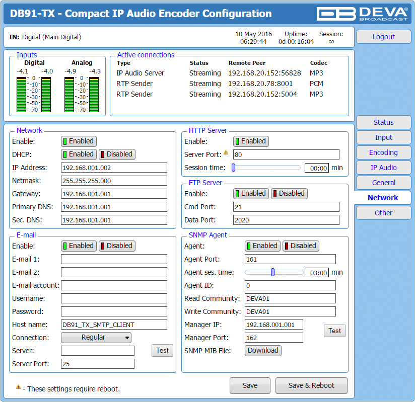 DEVA Broadcast DB91-TX Compact IP Audio Encoder - Image 3