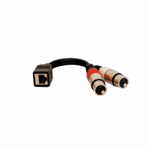 ClickIT Adapter RJ-45 Female to 2 x XLR Female