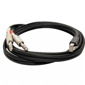 ClickIT Cable RJ-45 Male to 2 x TRS Male