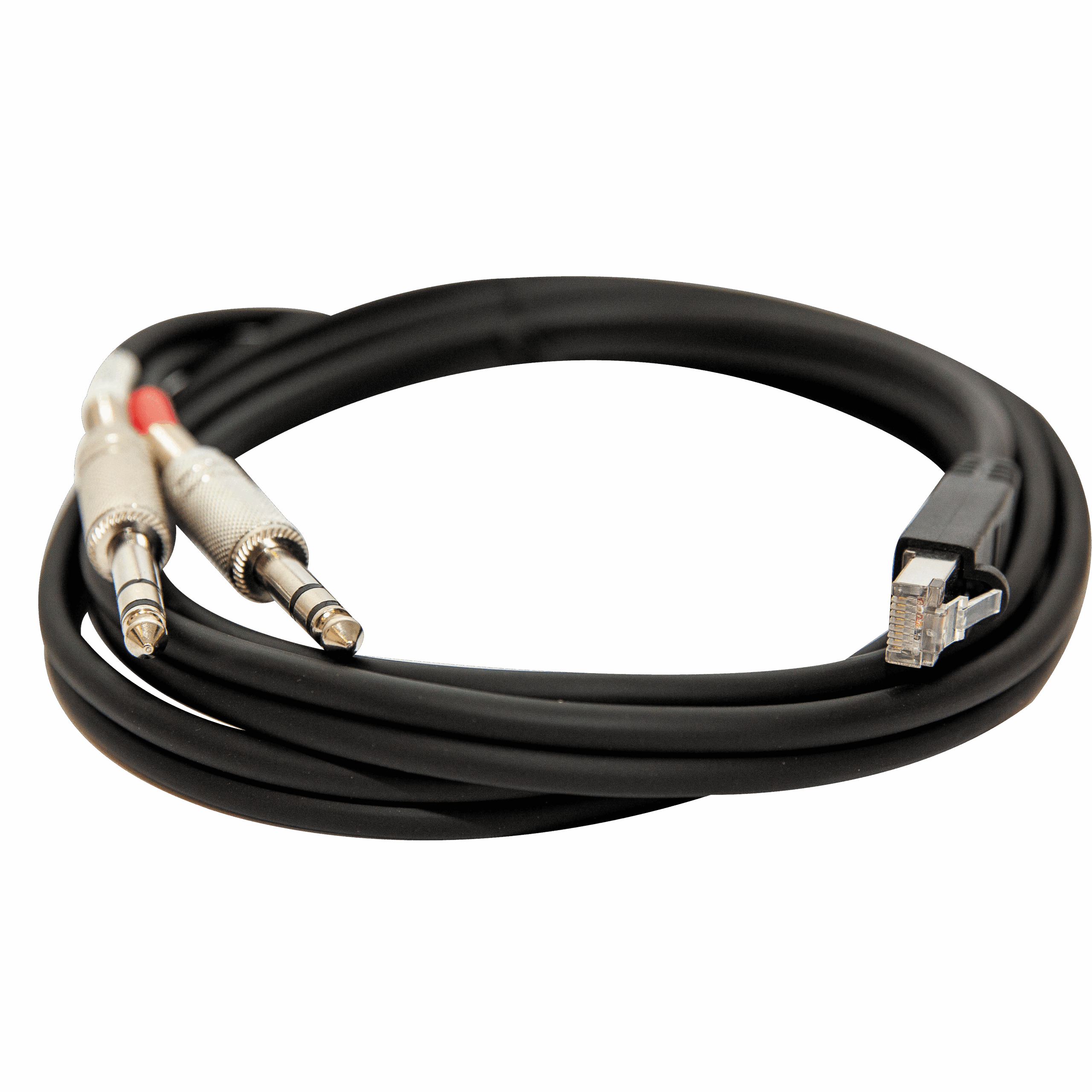 ClickIT Cable RJ-45 Male to 2 x TRS Male