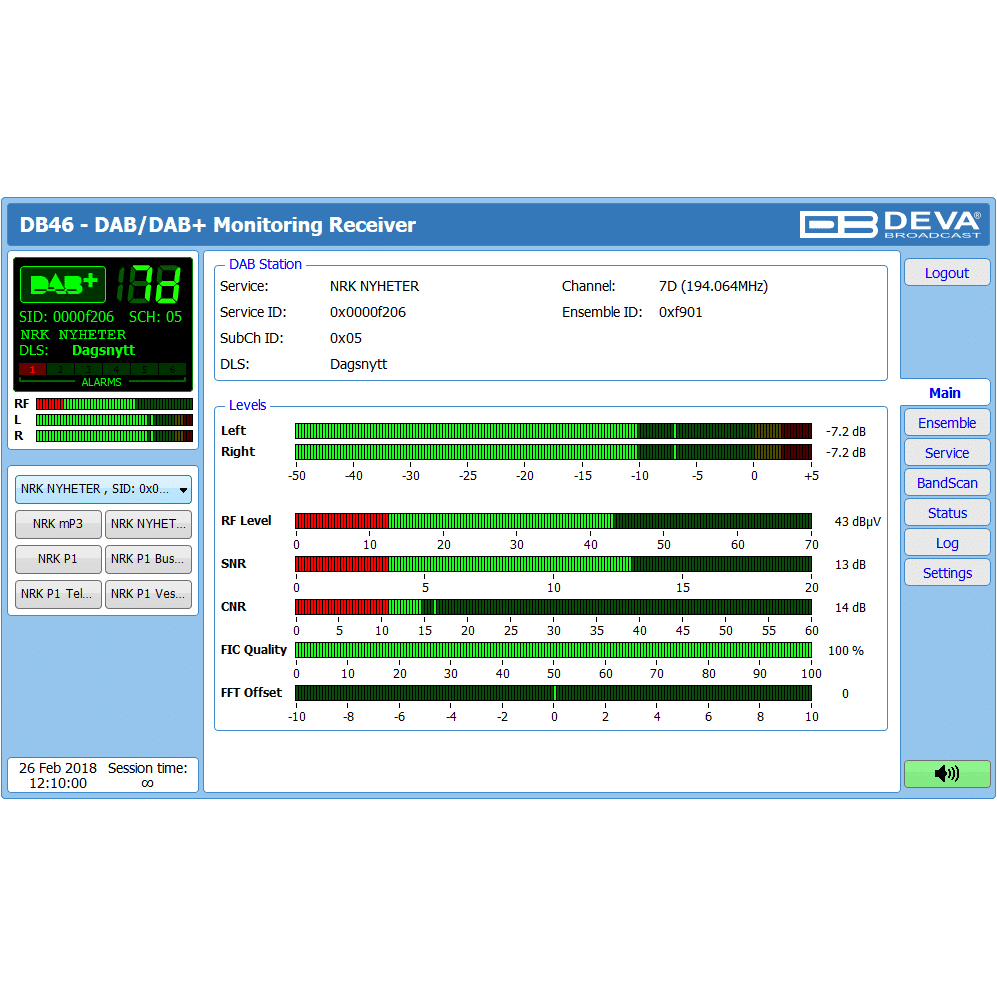 DEVA Broadcast DB46 DAB/DAB+ Monitoring Receiver - Image 7