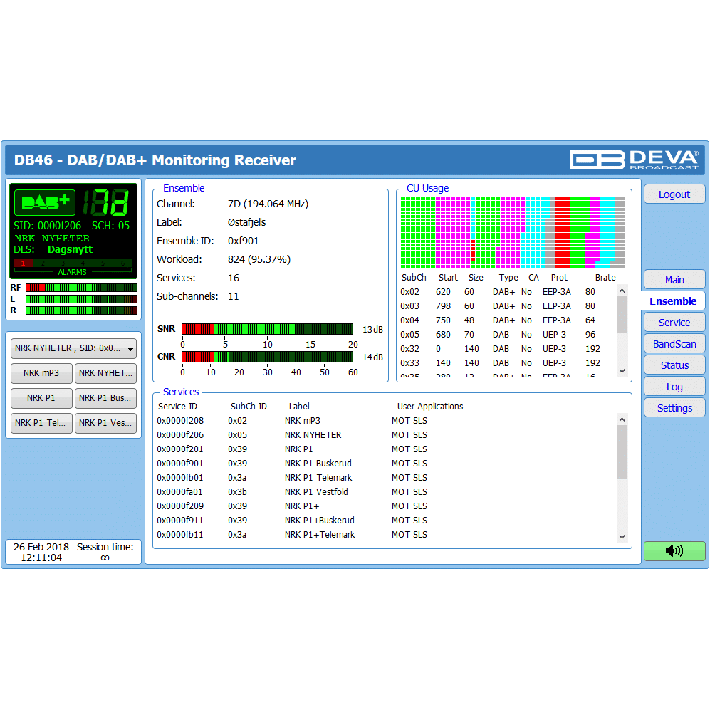 DEVA Broadcast DB46 DAB/DAB+ Monitoring Receiver - Image 3
