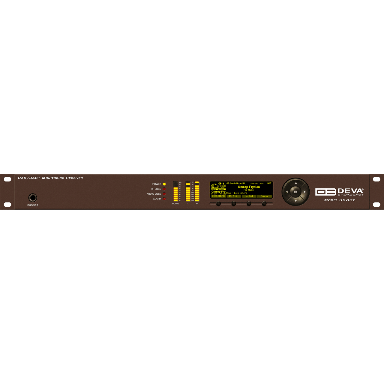 DEVA Broadcast DB7012 DAB/DAB+ Monitoring Receiver