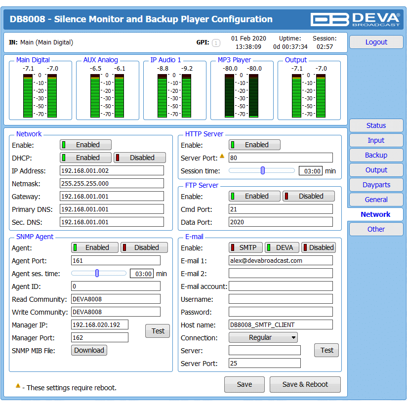 DEVA Broadcast DB8008 Silence Monitor - Image 3