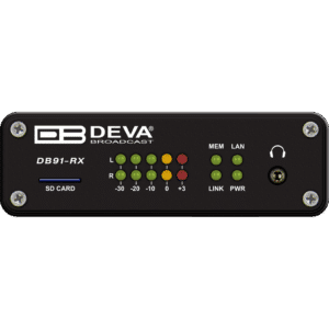 DEVA Broadcast DB91-RX Compact IP Audio Decoder