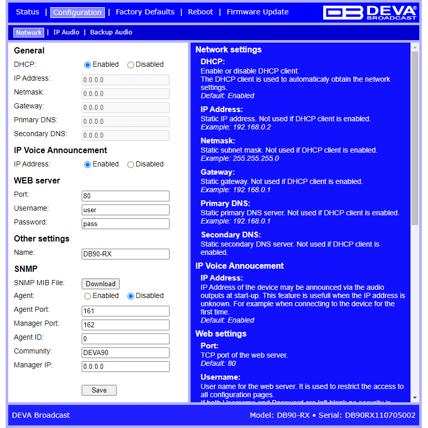 DEVA Broadcast DB90-RX IP Audio Decoder - Image 3