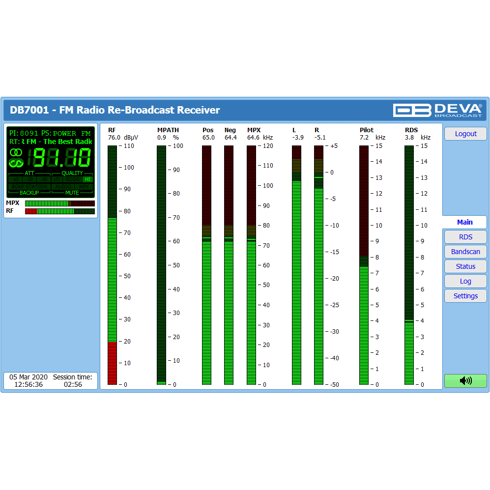 DEVA Broadcast DB7001 FM Radio Re-Broadcast Receiver - Image 4