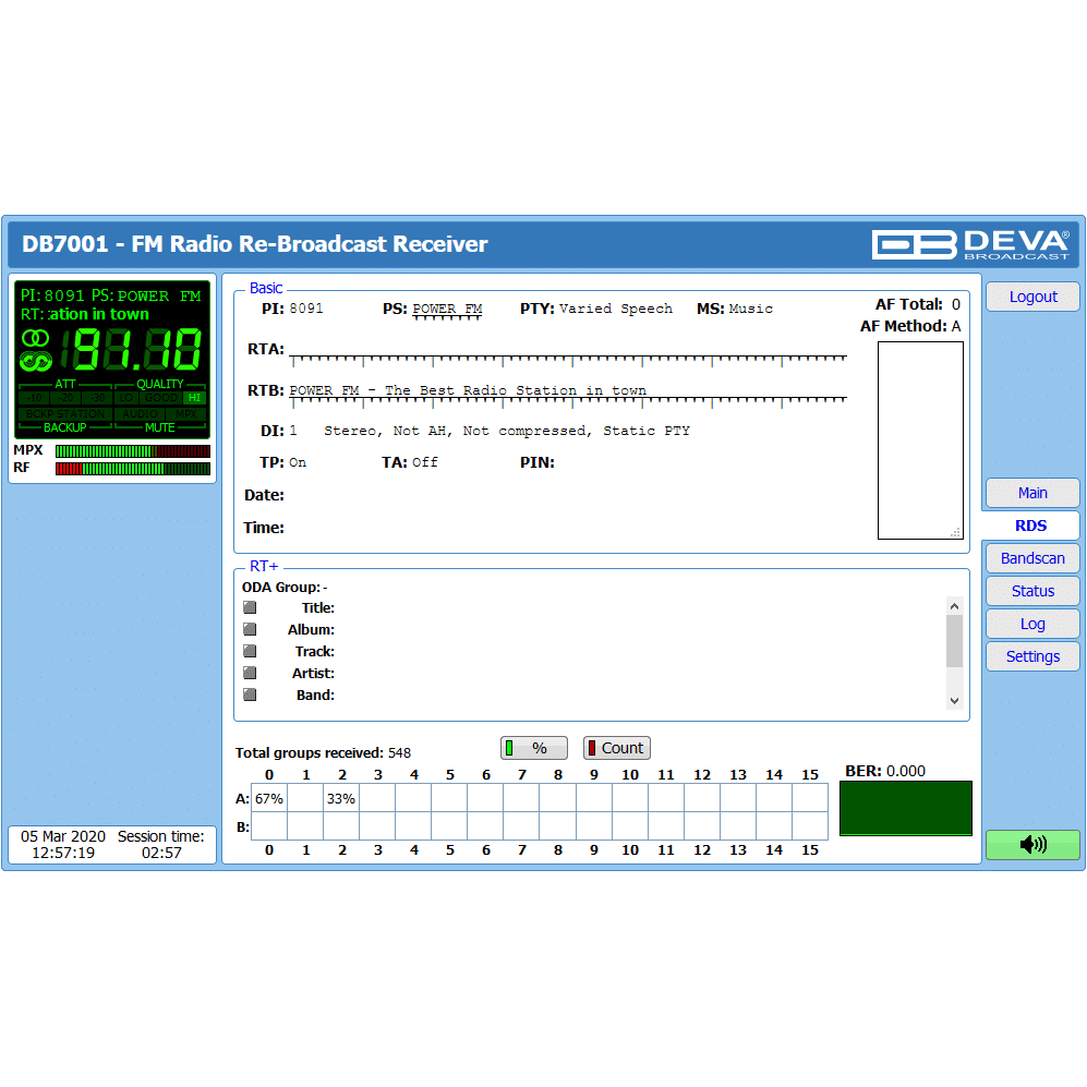 DEVA Broadcast DB7001 FM Radio Re-Broadcast Receiver - Image 5